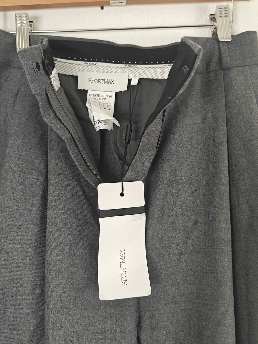 Sportmax Kiens12 Oversized Tailored Over Pants NWT Wide-Leg Statement Trousers 8 - Picture 16 of 16